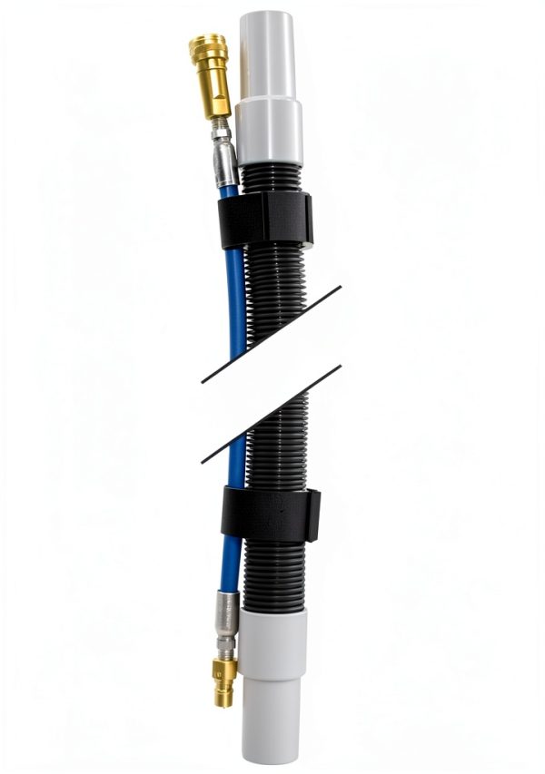 EDIC 2540AC-HP 25' Vacuum Hose & Solution Line Assembly for Portable Carpet Extractors-0