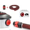 Shop-Vac Premium Universal Vacuum Hose 12ft Red for DeWalt Husky-8